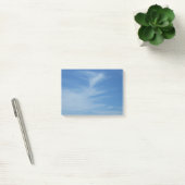 Post-it® Ciel bleu avec nuages blancs Abstrait Nature Photo (Bureau)
