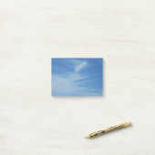 Post-it® Ciel bleu avec nuages blancs Abstrait Nature Photo (Sur un bureau)