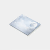 Post-it® Ciel bleu magique avec cygnes volants (Incliné)