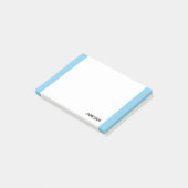 Post-it® Ciel Bleu Propre Nom Simple Professionnel  (Incliné)