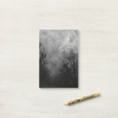 Post-it® Ciel d'Halloween hanté avec Ravens (Sur un bureau)