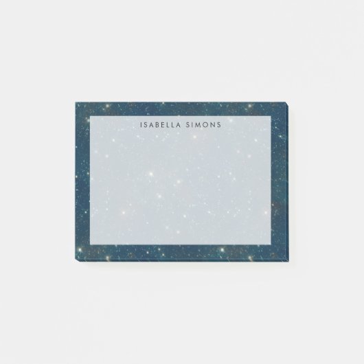 Post-it® Ciel nocturne étoilé | bleu foncé (Devant)