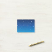 Post-it® Ciel nocturne étoilé bleu profond (Sur un bureau)