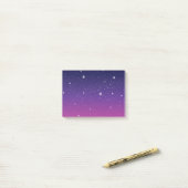 Post-it® Ciel nocturne étoilé violet foncé (Sur un bureau)