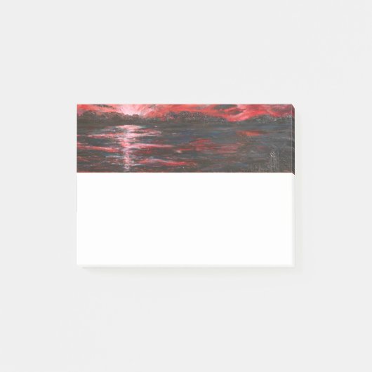 Post-it® Ciel rouge la nuit (Devant)