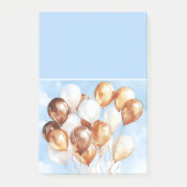 Post-it® Cieux Bleus Ballons Blancs Or (Devant)