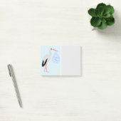 Post-it® Cigogne Bébé Garçon Bleu Mignon (Bureau)