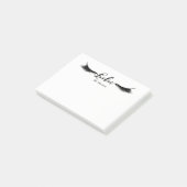 Post-it® Cils Black Lashes Moderne Glam Personnalisés (Incliné)