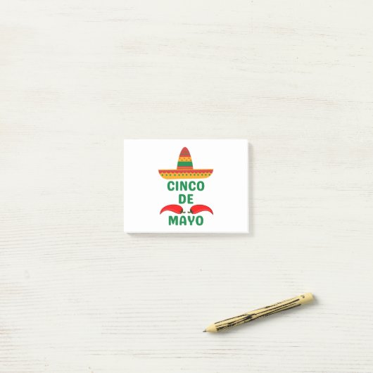 Post-it® Cinco De Mayo (Sur un bureau)