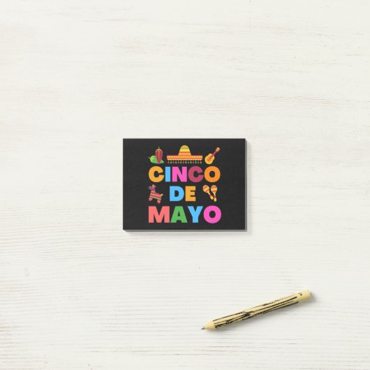 Post-it® Cinco De Mayo (Sur un bureau)