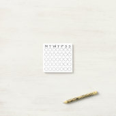 Post-it® Circles mensuels du calendrier Habit Tracker Journ (Sur un bureau)