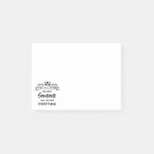 Post-it® Citation d'amour mûre Mariage, Fête de l'mariée