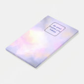 Post-it® Citation de bonheur avec nuages spatiaux Conceptio (Incliné)