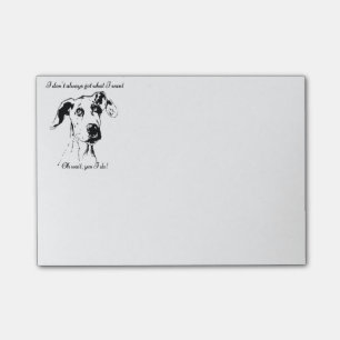 Post-it® Citation de chien de chien de chien de chien gâté 
