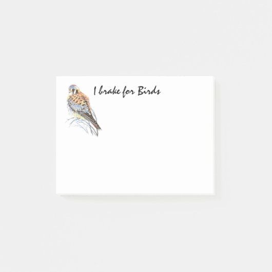 Post-it® Citation de frein pour oiseaux Kestrel Falcon Bird (Devant)