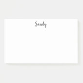 Post-it® Citation de nom personnalisée Citation d'image 10x (Devant)