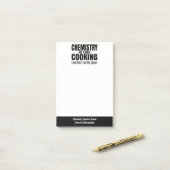 Post-it® Citation de professeur de chimie amusante (Sur un bureau)