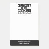 Post-it® Citation de professeur de chimie amusante (Devant)
