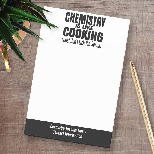 Post-it® Citation de professeur de chimie amusante