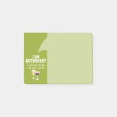 Post-it® Citation de vin amusant - Je bois du vin sur mon p (Devant)