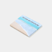 Post-it® Citation inspirante avec scène de plage tropicale (Incliné)