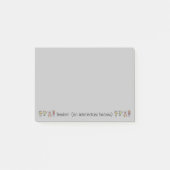 Post-it® Citation Inspirante d'Intellectuel Badass Enseigna (Devant)