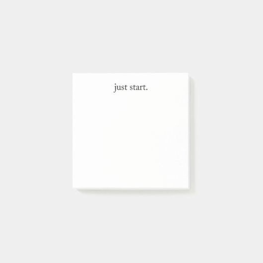 Post-it® Citation Inspirante Minimaliste (Devant)