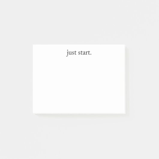 Post-it® Citation Inspirante Minimaliste (Devant)