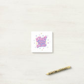 Post-it® Citation Lettre Bulle Colorée (Sur un bureau)