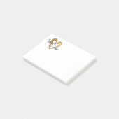 Post-it® Citation Motivative Love You Black White Typograph (Incliné)