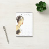 Post-it® Citation sarcastique d'une femme vintage rétro (Bureau)