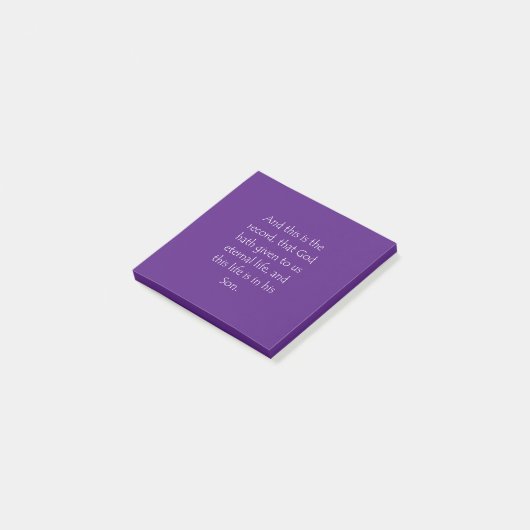 Post-it® Citation Scriptura 1 Jean 5 11 (Incliné)