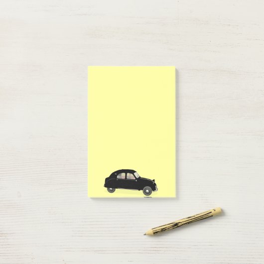 Post-it® Citroen noir 2CV (Sur un bureau)