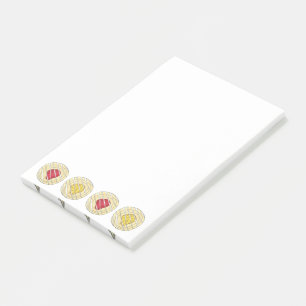 Post-it® Citron Cerise Danises Petit-Déjeuner Pâtisserie Su