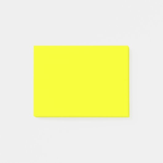 Post-it® Citron Jaune Arrière - plan Couleur Personnaliser  (Devant)