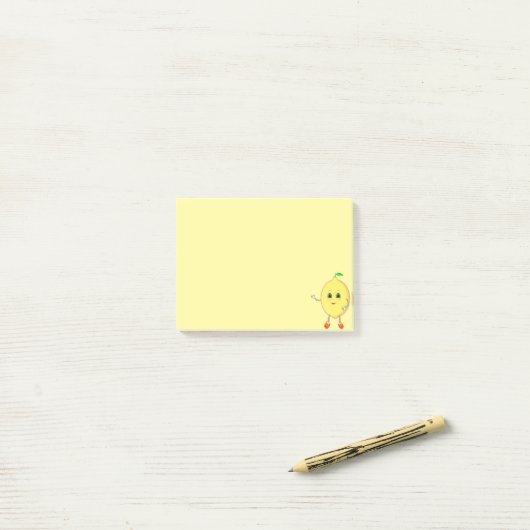 Post-it® Citron jaune joyeux (Sur un bureau)