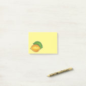 Post-it® Citron n'citron vert Fruit Citron jaune Poster (Sur un bureau)