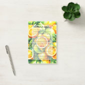 Post-it® Citron Orange Botanique Citrus Géométrique (Bureau)
