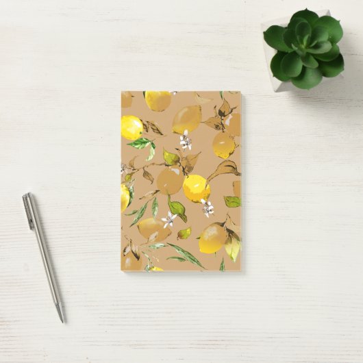Post-it® citrons d'aquarelle 33 (Bureau)