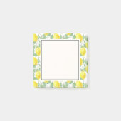 Post-it® Citrons jaunes avec Motif Feuille vert (Devant)