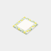 Post-it® Citrons jaunes avec Motif Feuille vert (Incliné)