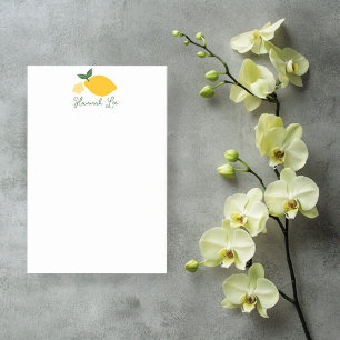 Post-it® Citrons Nom PERSONNALISÉ Mignonne illustration