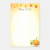Post-it® Citrouille & Automne laisse des choses à faire Pos (Devant)