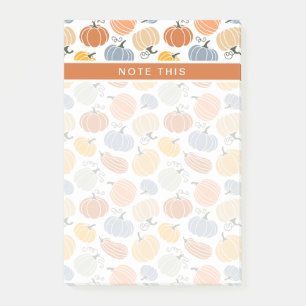 Post-it® Citrouille coloré Motif gourd