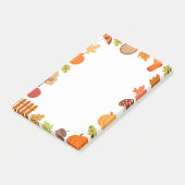 Post-it® Citrouille de feuilles d'automne Motif d'automne N (Incliné)