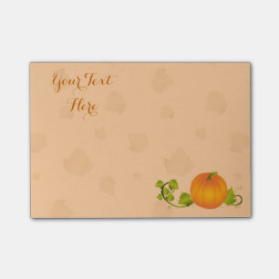Post-it® Citrouille de vigne d'automne avec le texte