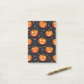 Post-it® Citrouille d'Halloween (Sur un bureau)