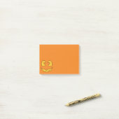 Post-it® Citrouille d'Halloween (Sur un bureau)