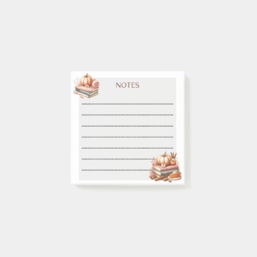 Post-it® Citrouille et pages (Devant)