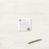 Post-it® Citrouille et pages (Sur un bureau)